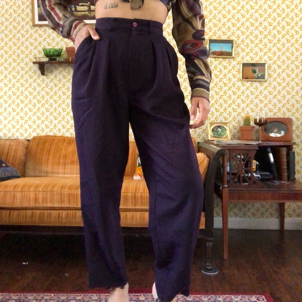 Vintage purple plum trousers 🥀
